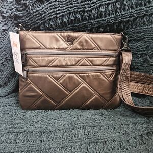 Lug Dazzle SE Metallic Espresso Crossbody Bag